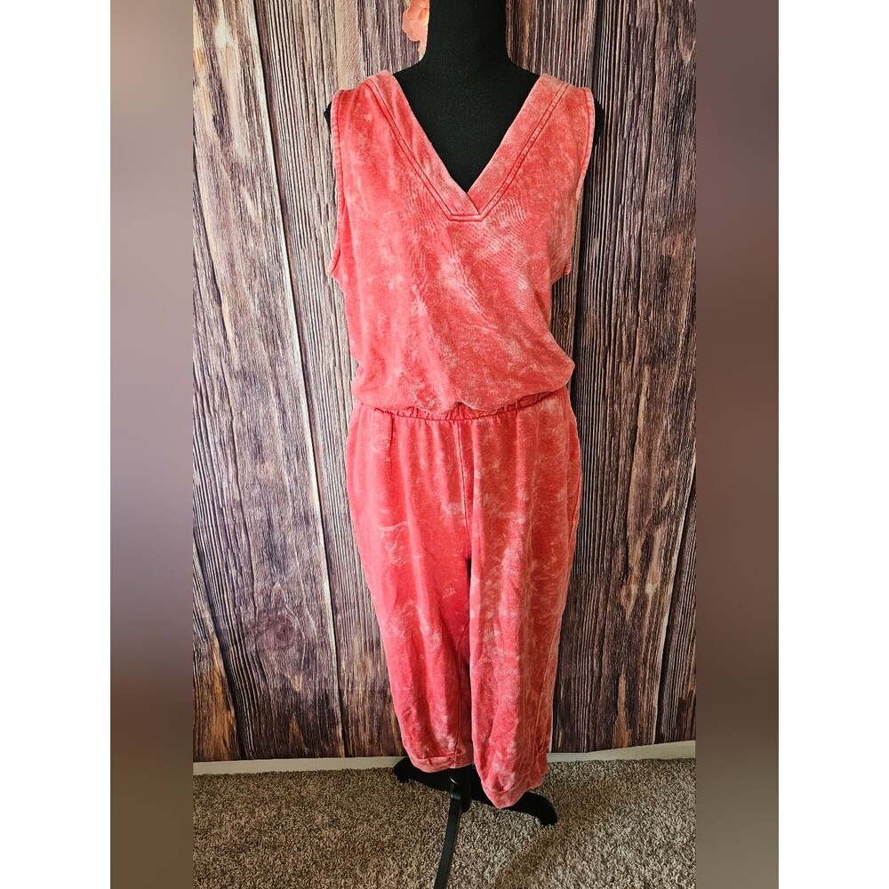NWT LIVI Lane Bryant Vintage Wash Sweatshirt Jumpsuit Plus Size 18/20